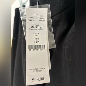 White House Black Market Black Flare Pants